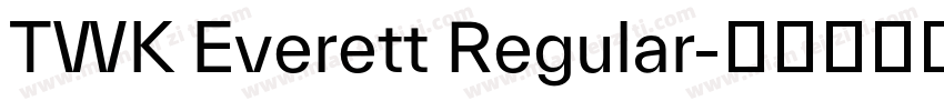 TWK Everett Regular字体转换
